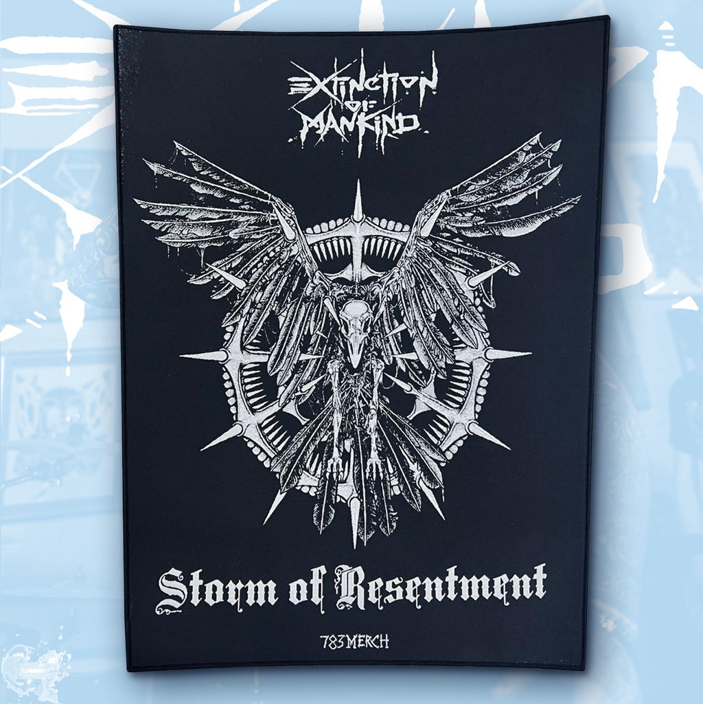 EXTINCTION OF MANKIND - Storm of Resentment - Woven Backpatch
