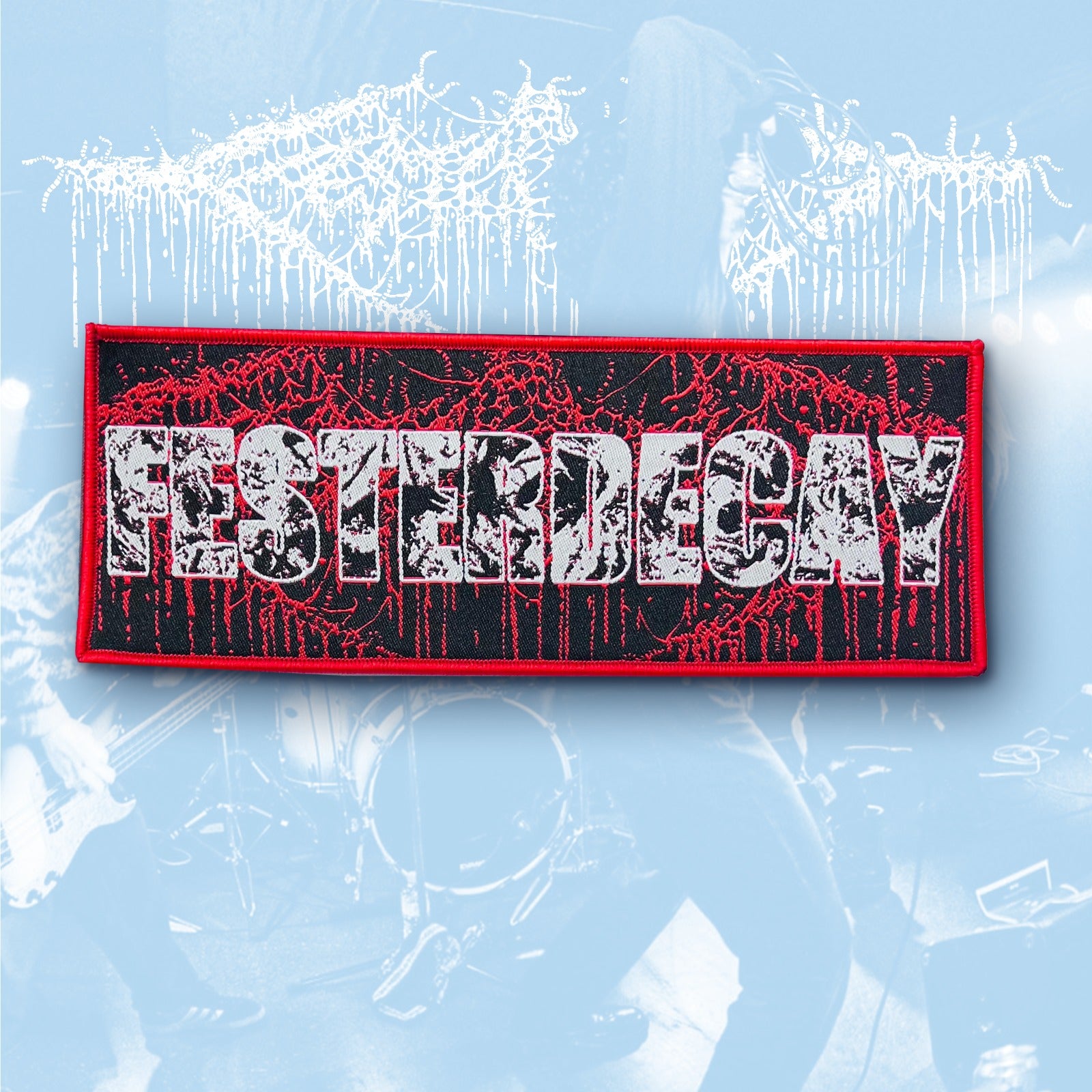 FESTERDECAY - Logo - Stripe Woven Patch