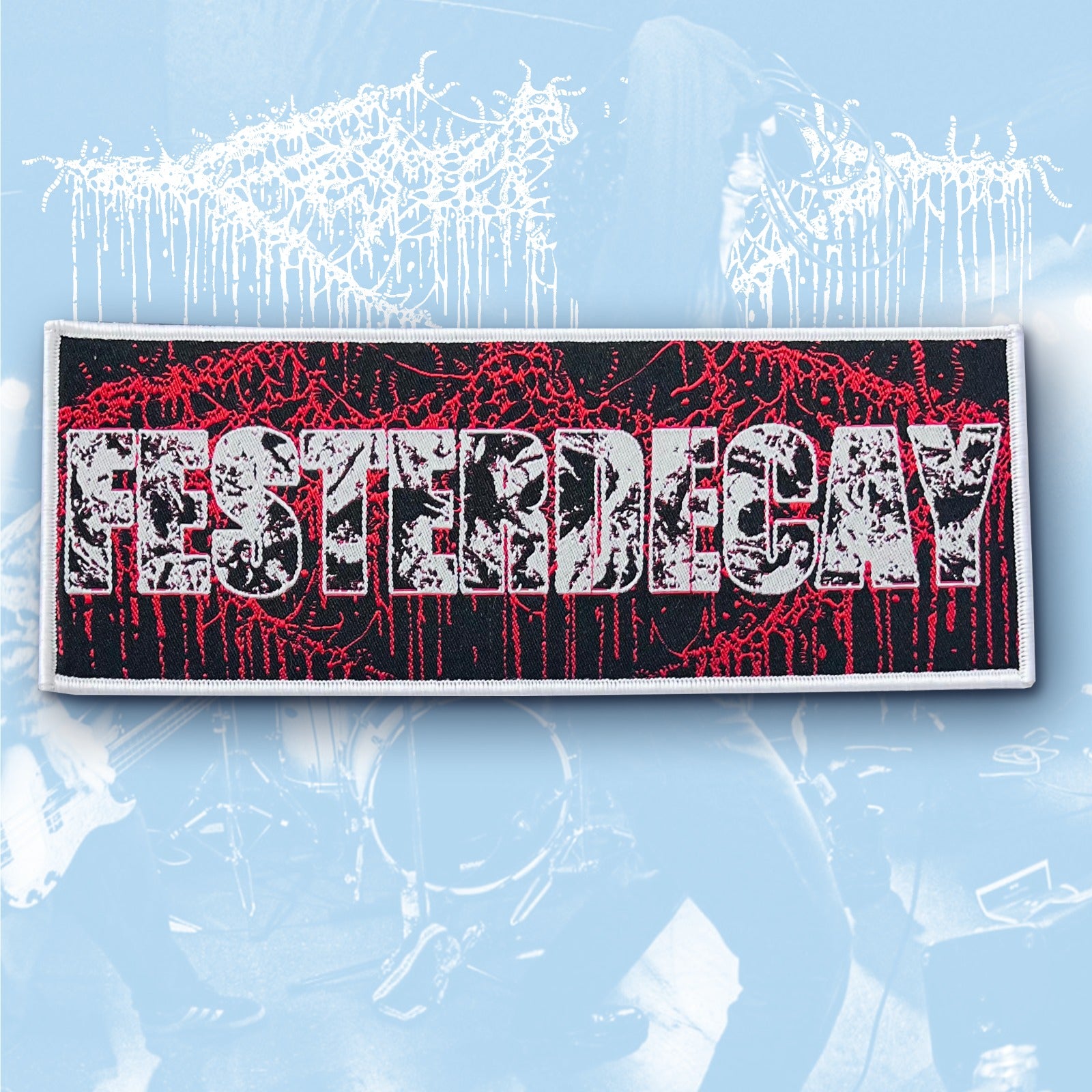 FESTERDECAY - Logo - Stripe Woven Patch