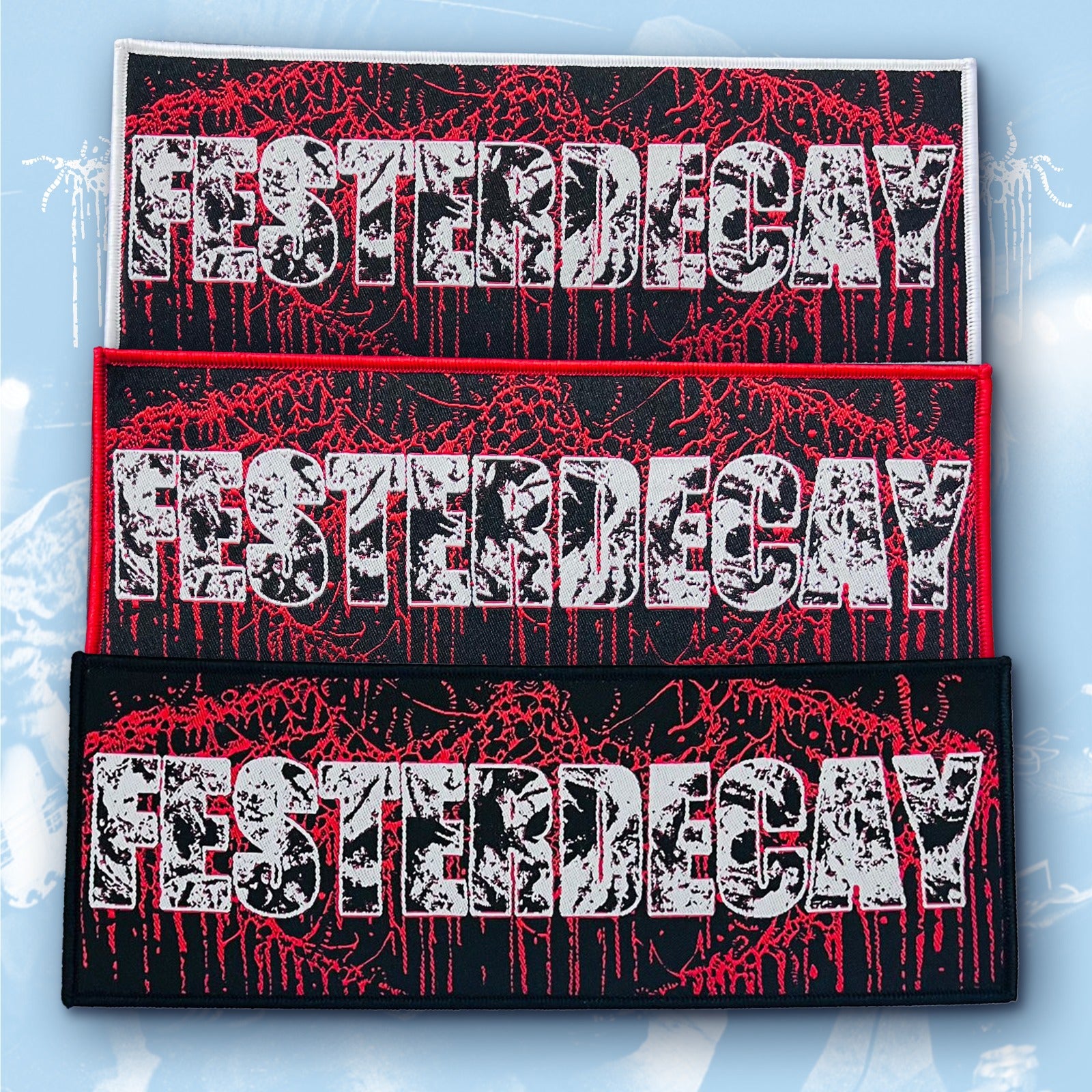 FESTERDECAY - Logo - Stripe Woven Patch