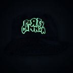 PaRtY CaNnOn - (Glow in the Dark) Logo - GREEN CAMO BUCKET HAT