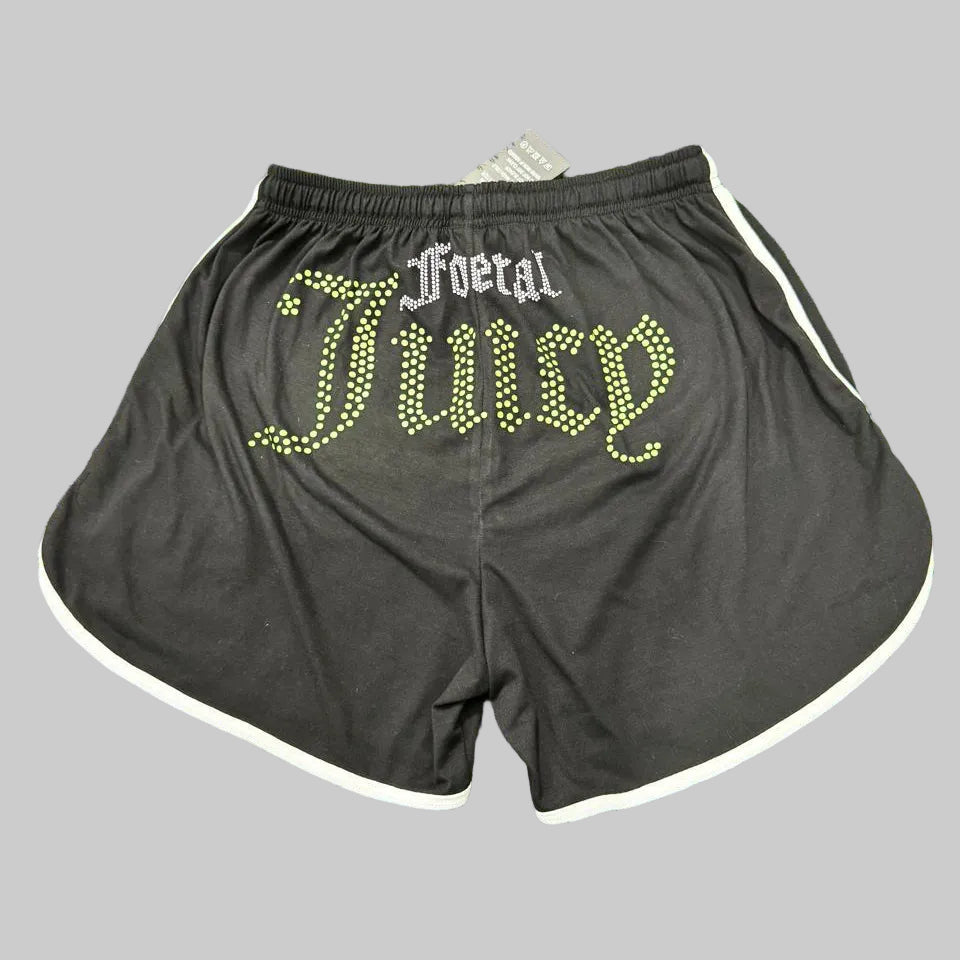 FOETAL JUICE - Foetal Juicy (Dotted Logo) - Woman's Booty Shorts