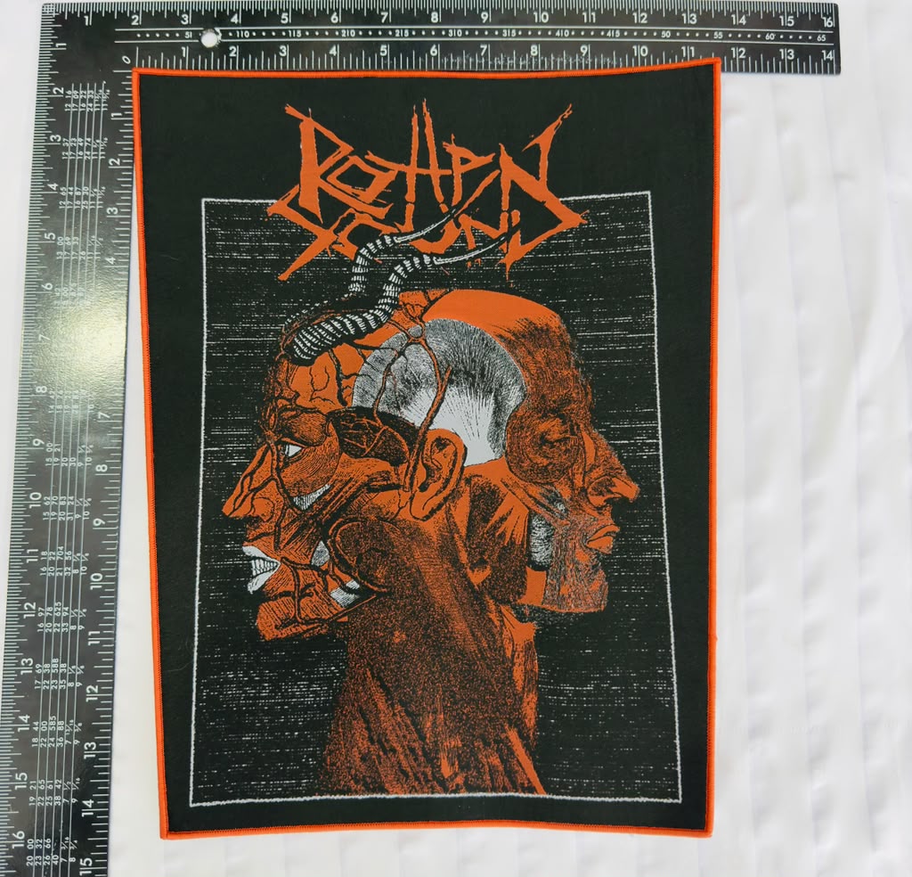 ROTTEN SOUND - Hell - Woven Backpatch