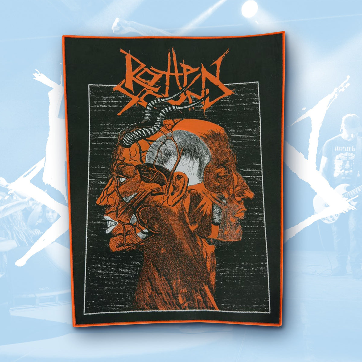 ROTTEN SOUND - Hell - Woven Backpatch