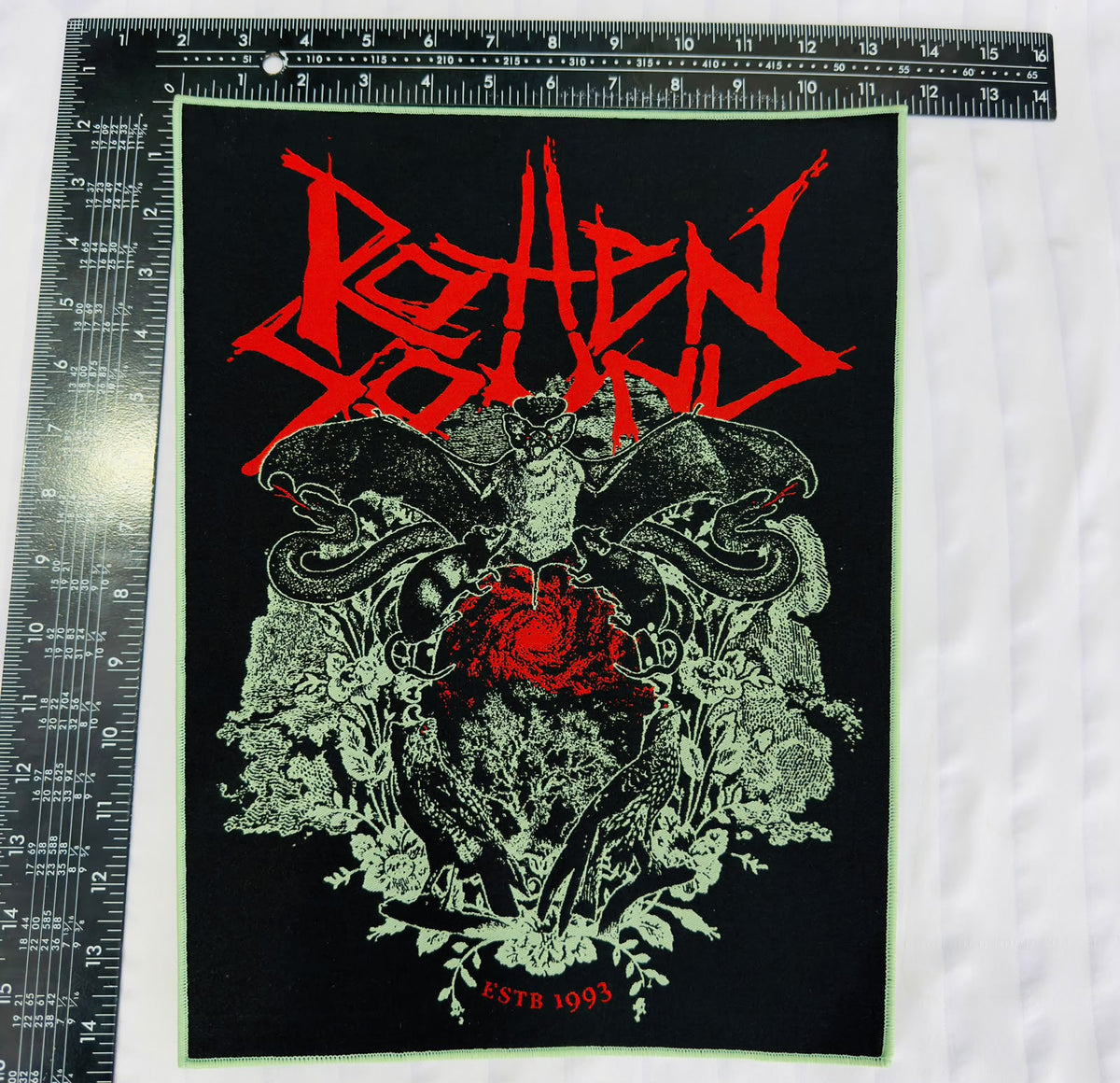 ROTTEN SOUND - Estb. 1993 - Woven Backpatch