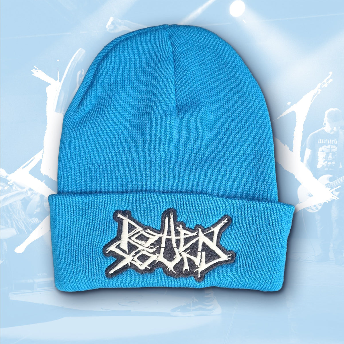 ROTTEN SOUND - (Glow in the Dark) Logo - (Blue) Beanie