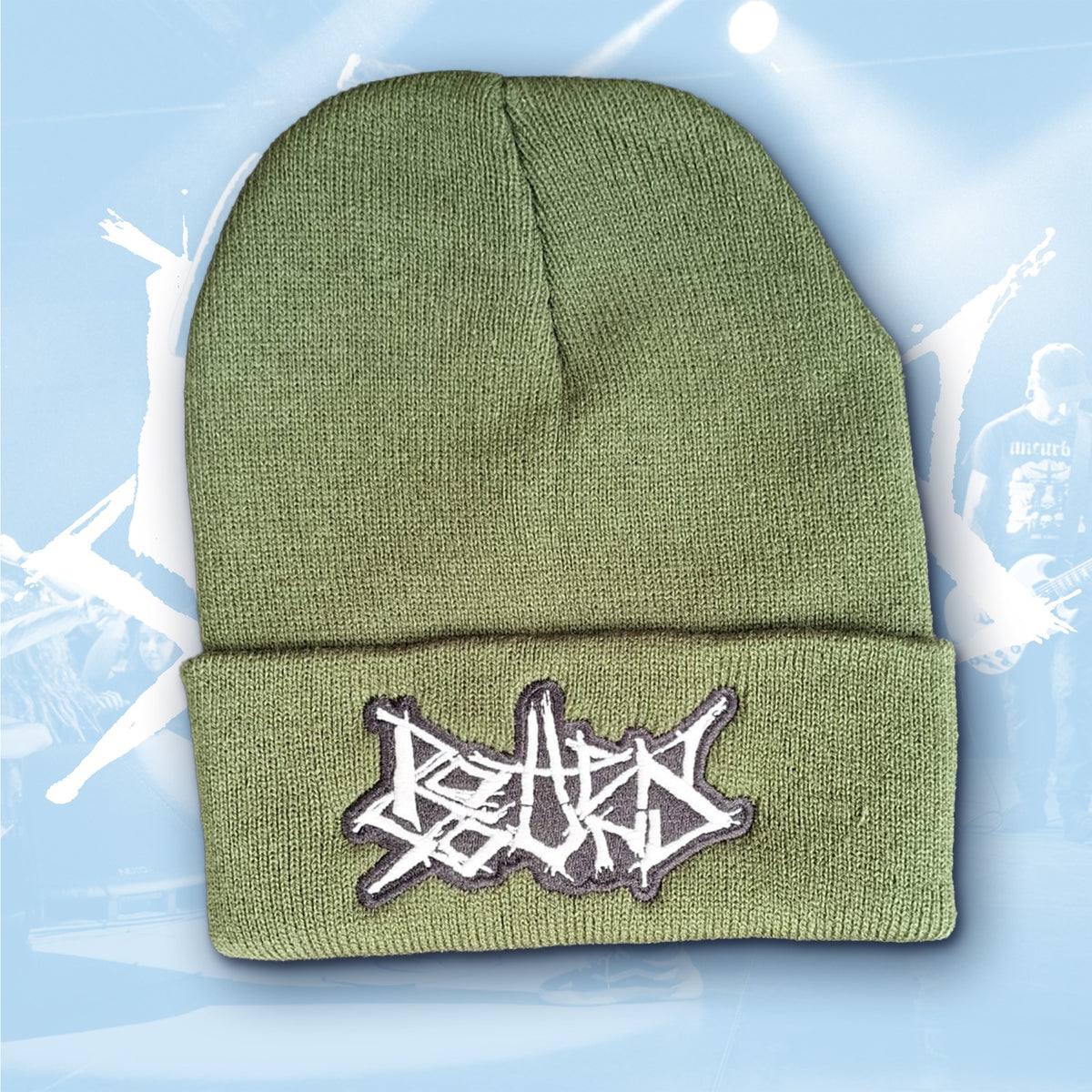 ROTTEN SOUND - (Glow in the Dark) Logo - (Green) Beanie