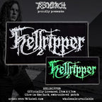 HELLRIPPER - Logo - (Glow In The Dark) Embroidered Patch + Enamel Pin BUNDLE