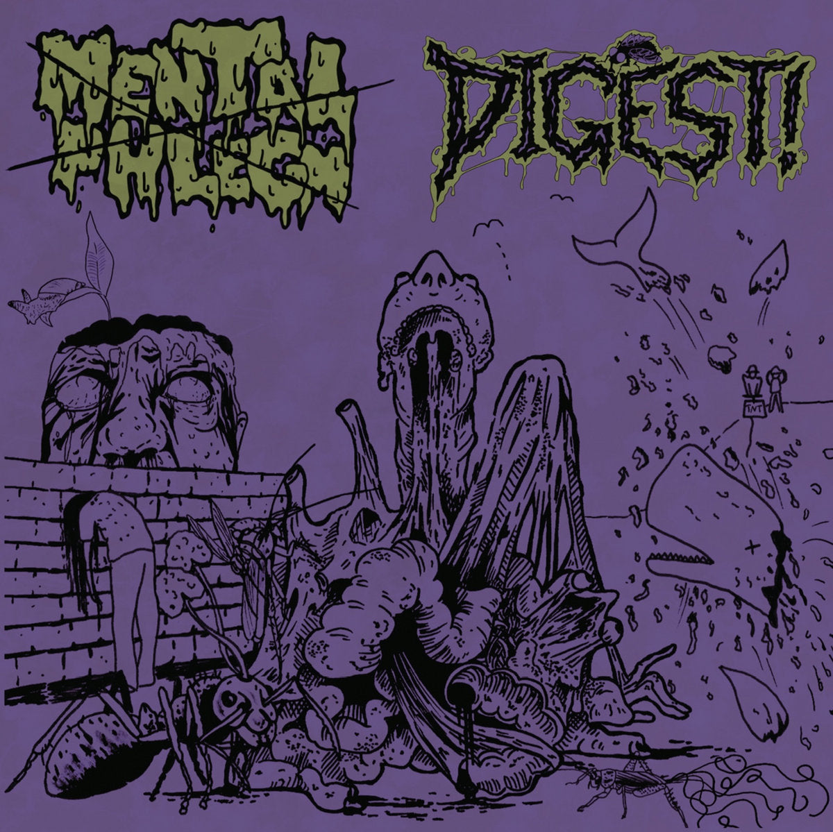 MENTAL PHLEGM / DIGEST! - Demos (Obi Strip Japan Import) CD