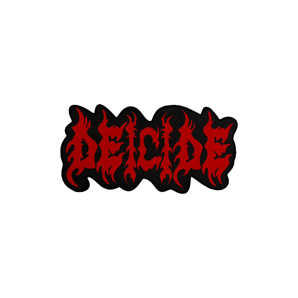 DEICIDE - (Red) Logo - Oversized Woven Patch