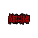 DEICIDE - (Red) Logo - Oversized Woven Patch