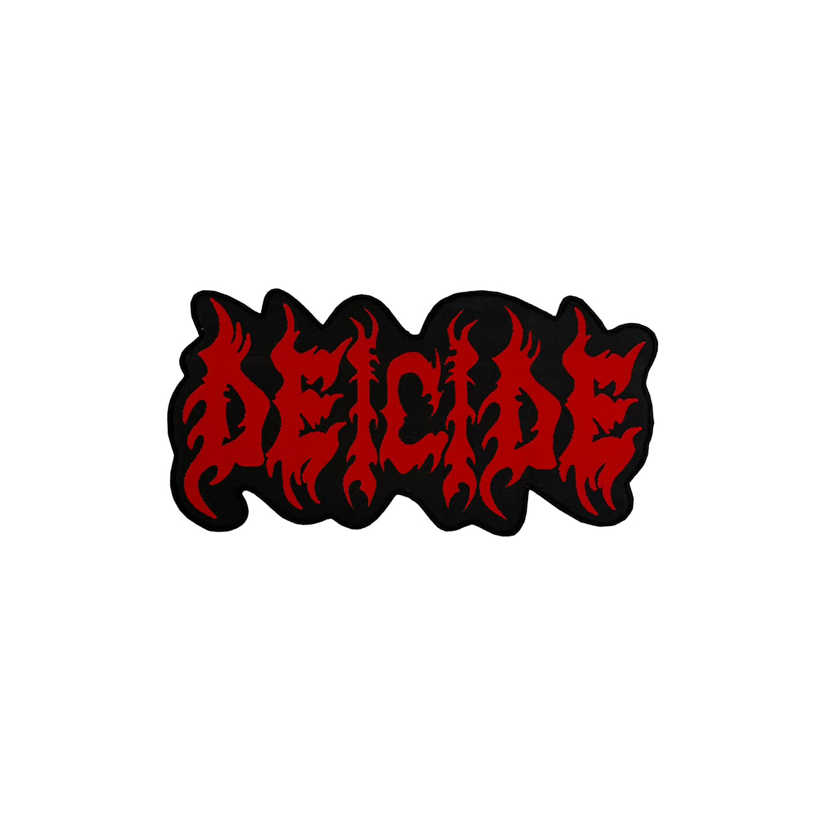 DEICIDE - (Red) Logo - Oversized Woven Patch