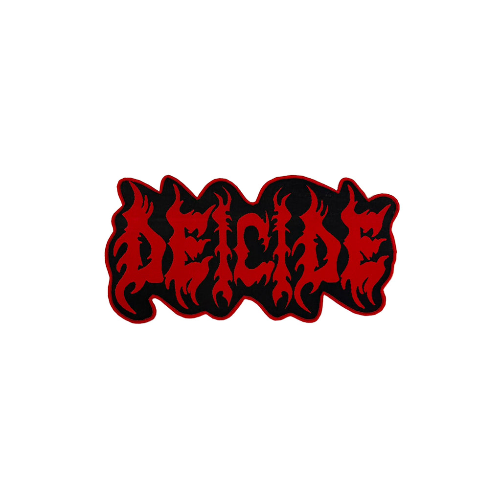 DEICIDE - (Red) Logo - Oversized Woven Patch