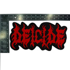 DEICIDE - (Red) Logo - Oversized Woven Patch