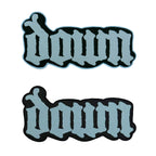 DOWN - Logo - Oversized Woven Patch