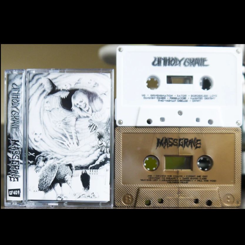 UNHOLY GRAVE / MASSGRAVE - Split MC Tape