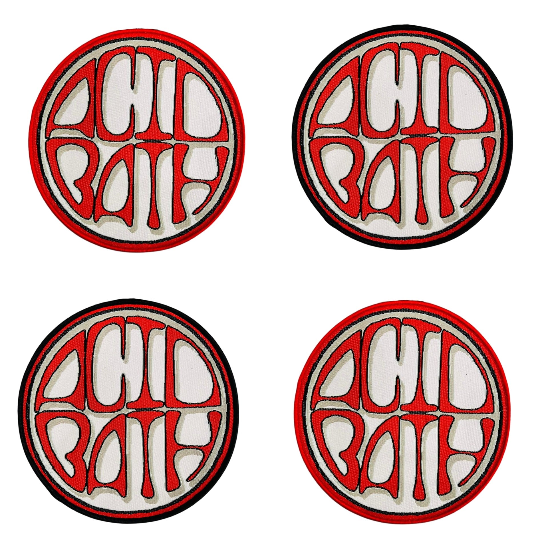 ACID BATH - (Red) Logo - Woven Patch