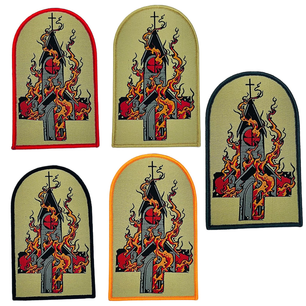 BURN YOUR LOCAL CHURCH - Tomb Shaped Woven Patch