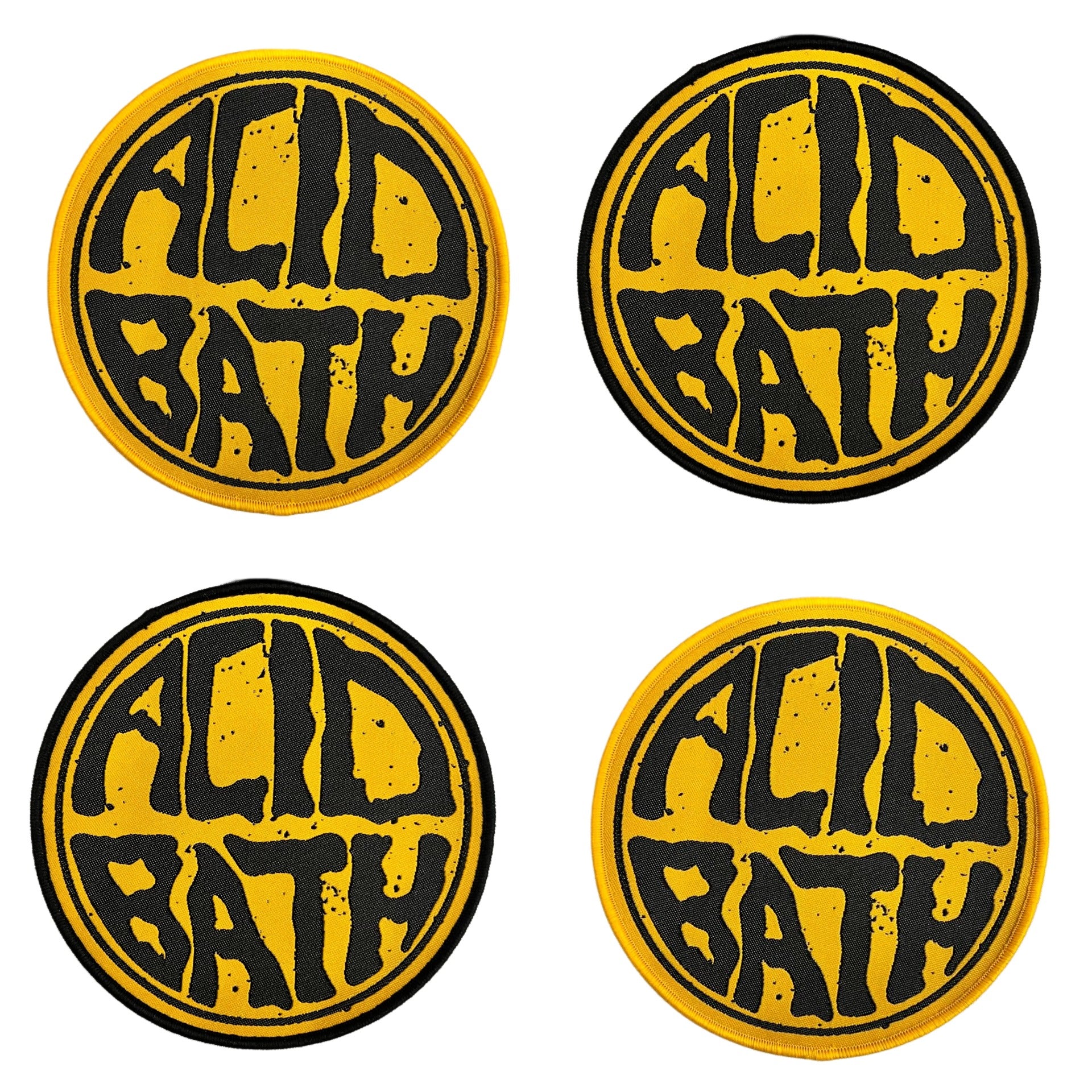 ACID BATH - (Yellow) Logo - Woven Patch