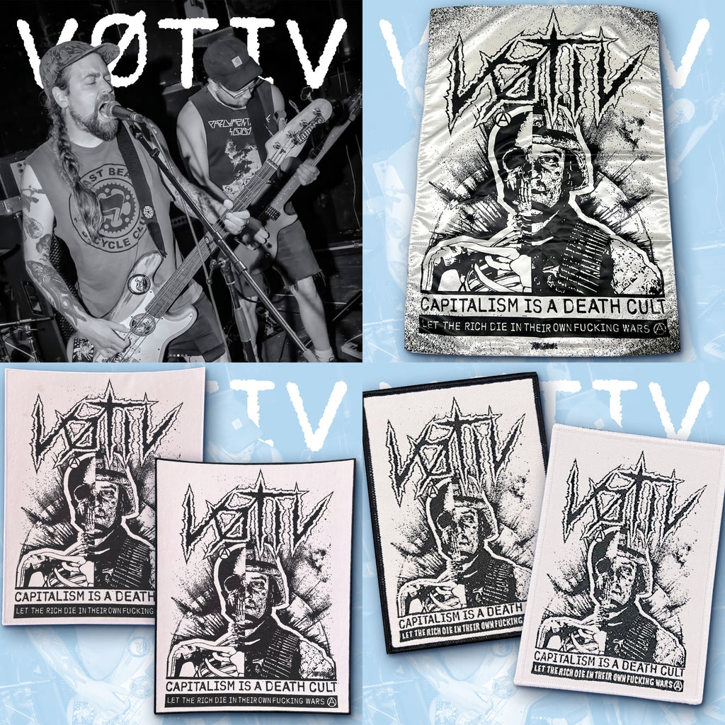 VØTIV - Official Merch Bundle - Backpatch + Patch + Wall Flag