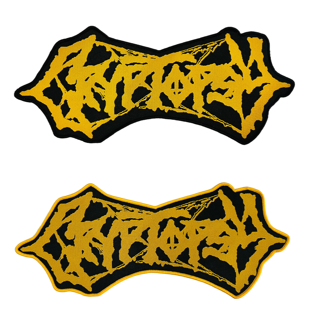 CRYPTOPSY - Yellow Logo - Oversized Woven Patch
