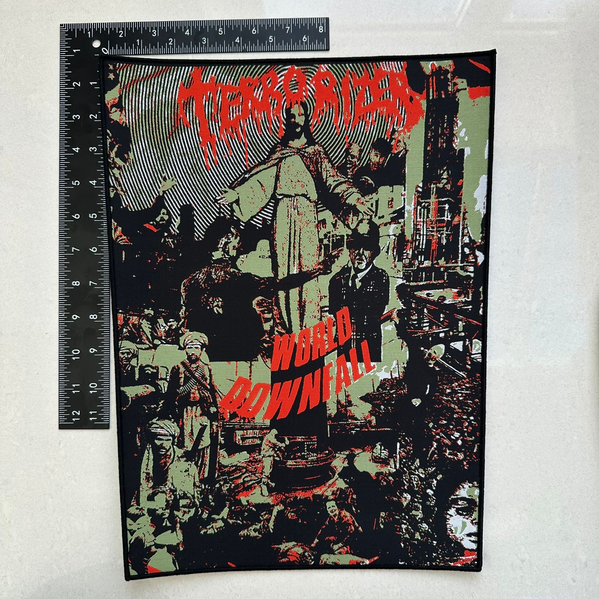TERRORIZER - World Downfall - Woven Backpatch
