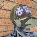 ELECTRIC WIZARD - (Glow in the Dark) Logo CAMO TRUCKER CAP