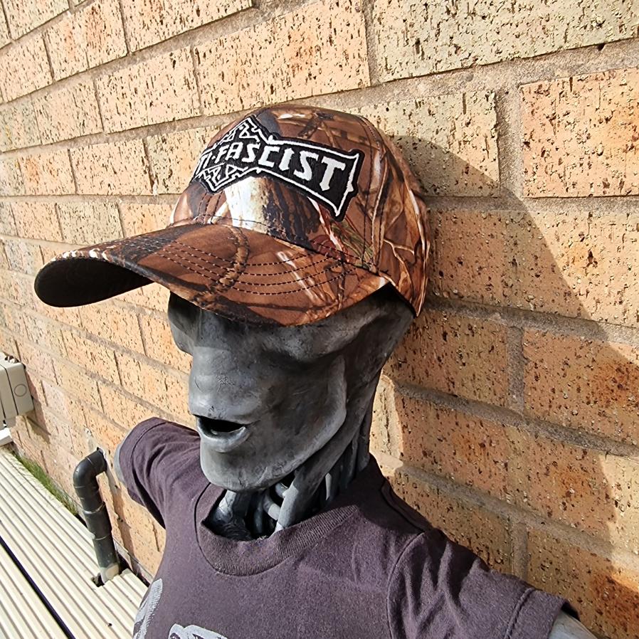 ANTI FASCIST - Bolt Thrower (Glow in the Dark) Logo Tribute - LEAF CAMO BASEBALL CAP