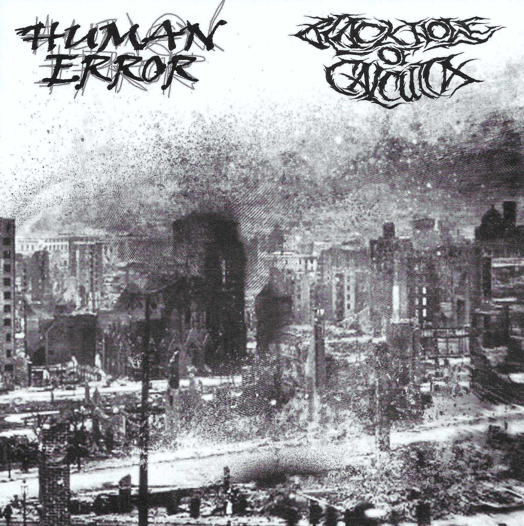 BLACK HOLE OF CALCUTTA / HUMAN ERROR - (Random Color Marbled) Split 7"EP