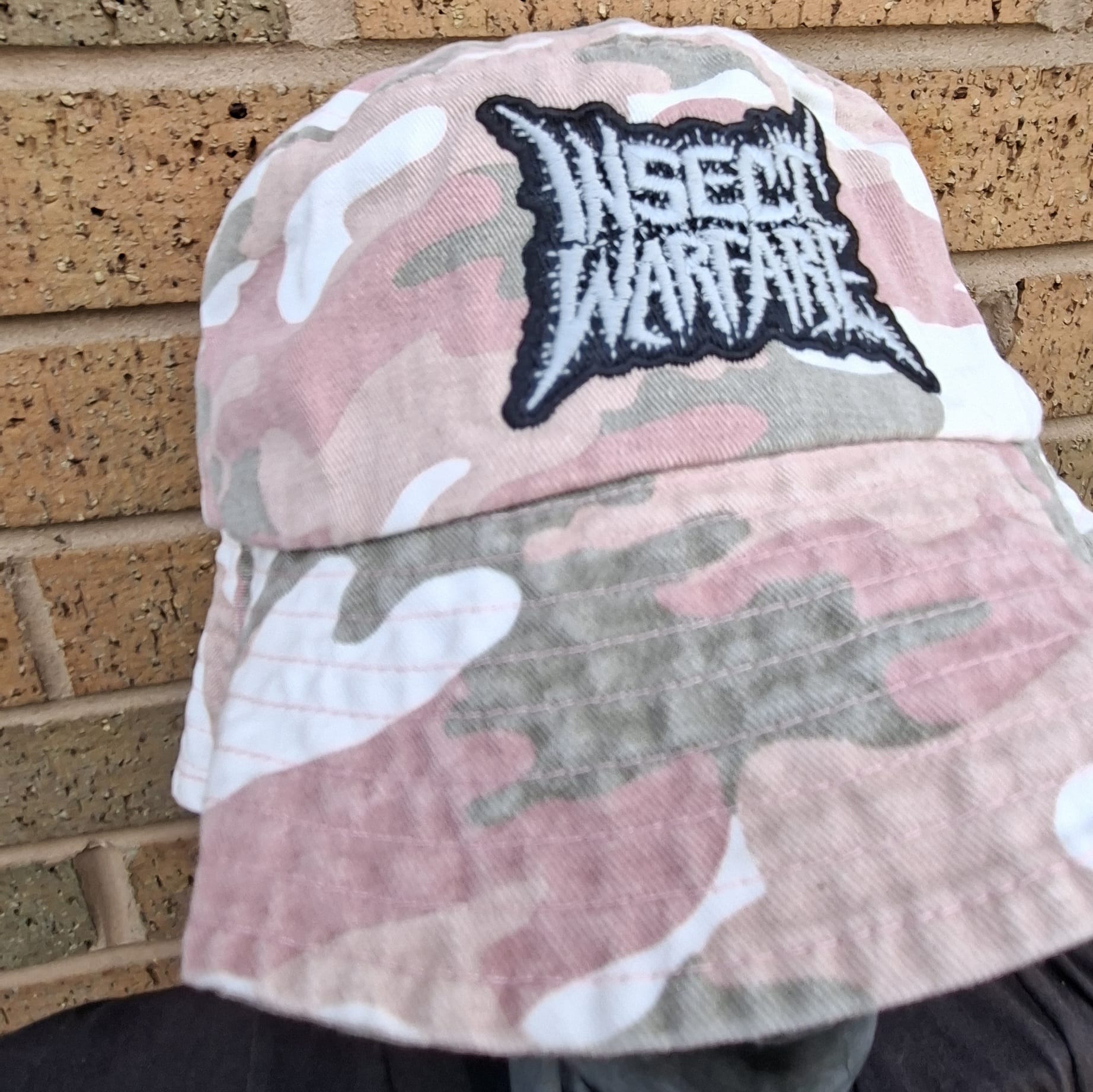 INSECT WARFARE - (Glow in the Dark) Logo - PINK CAMO BUCKET HAT