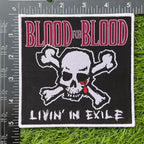 BLOOD FOR BLOOD - Livin' in Exile - Woven Patch