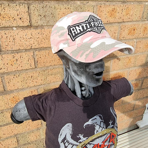 ANTI FASCIST - Bolt Thrower (Glow in the Dark) Logo Tribute - PINK CAMO DAD CAP