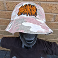 BLOOD INCANTATION - (Neon Orange) Logo - PINK CAMO BUCKET HAT