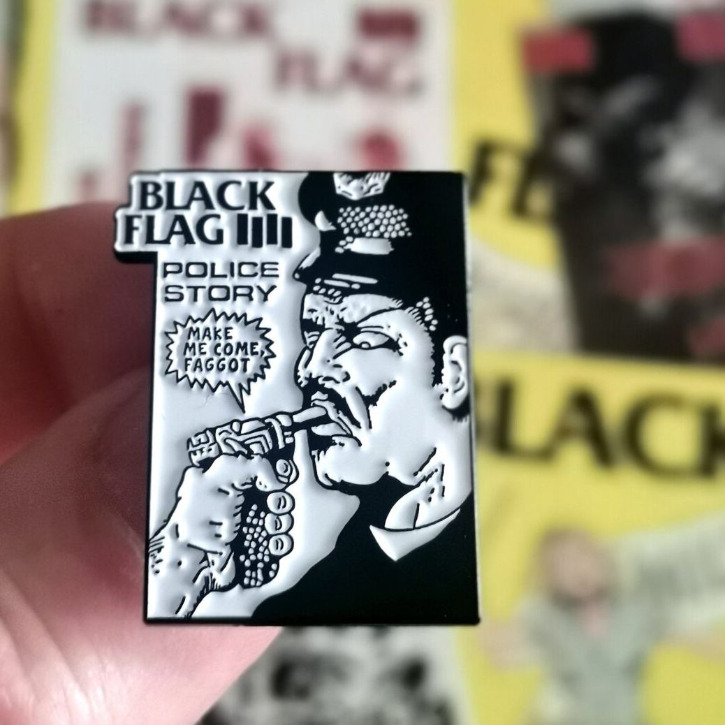 BLACK FLAG Police Story Enamel Pin (Small)