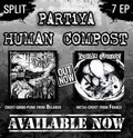 PARTIYA / HUMAN COMPOST - Fuck! I Don't Want To War / Human Compost - Split 7"EP