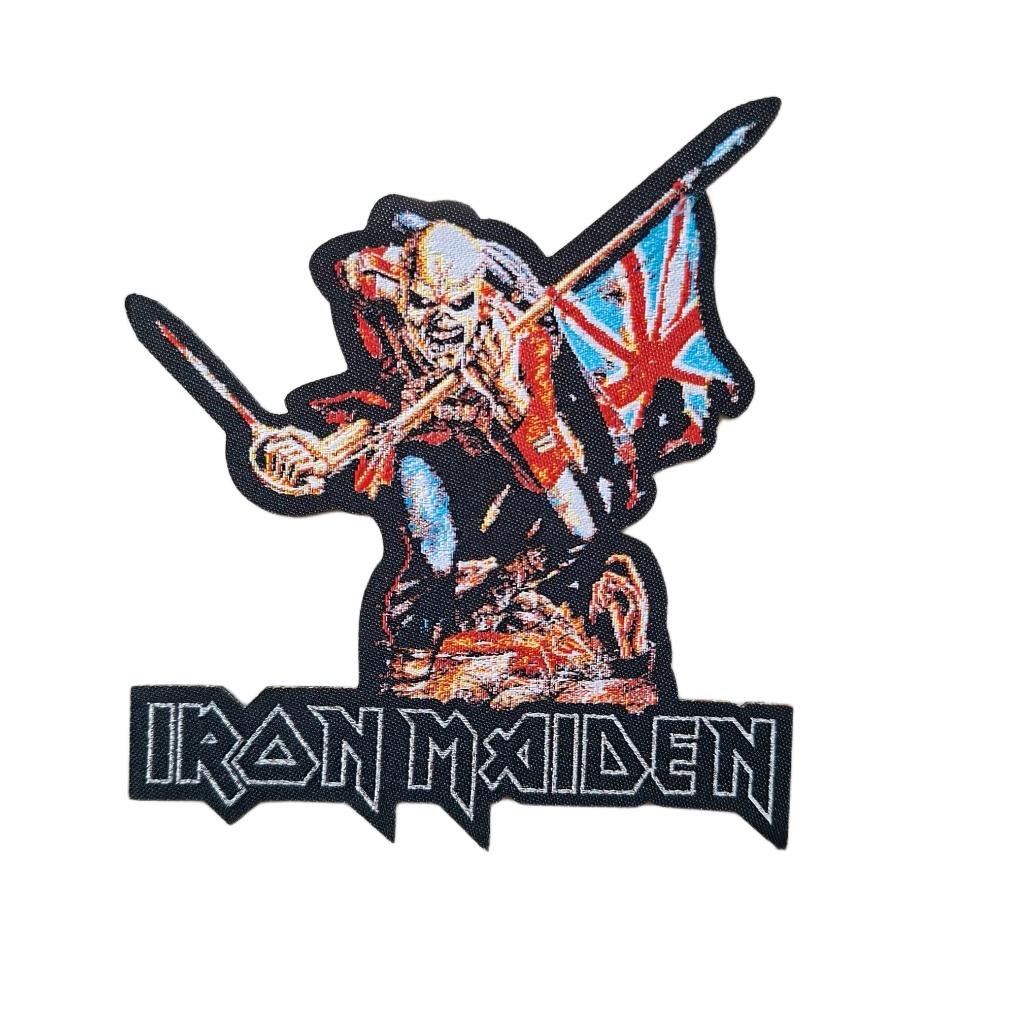 IRON MAIDEN - The Trooper - Shaped Woven Patch