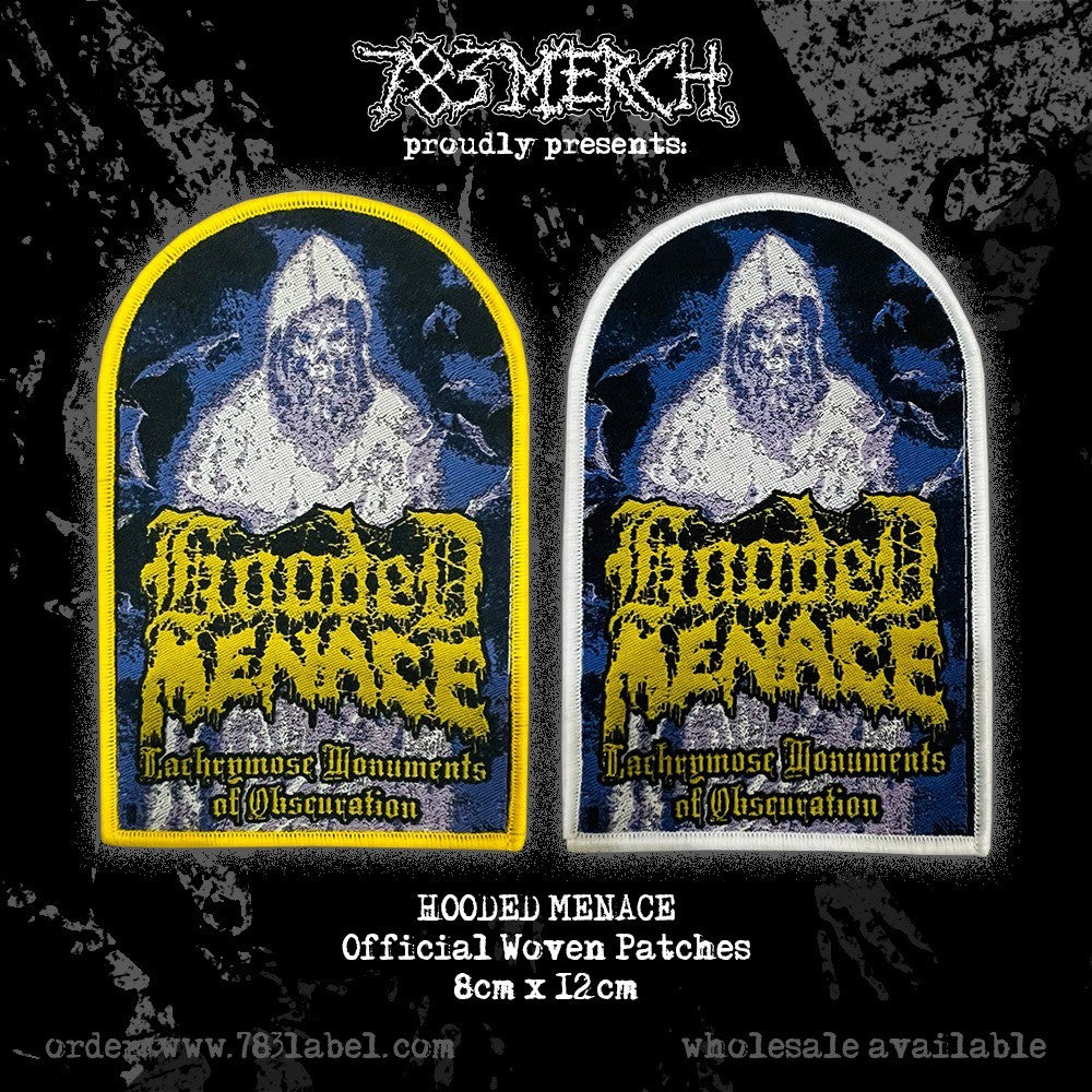 HOODED MENACE - Lachrymose Monuments Of Obscuration - Woven Patch