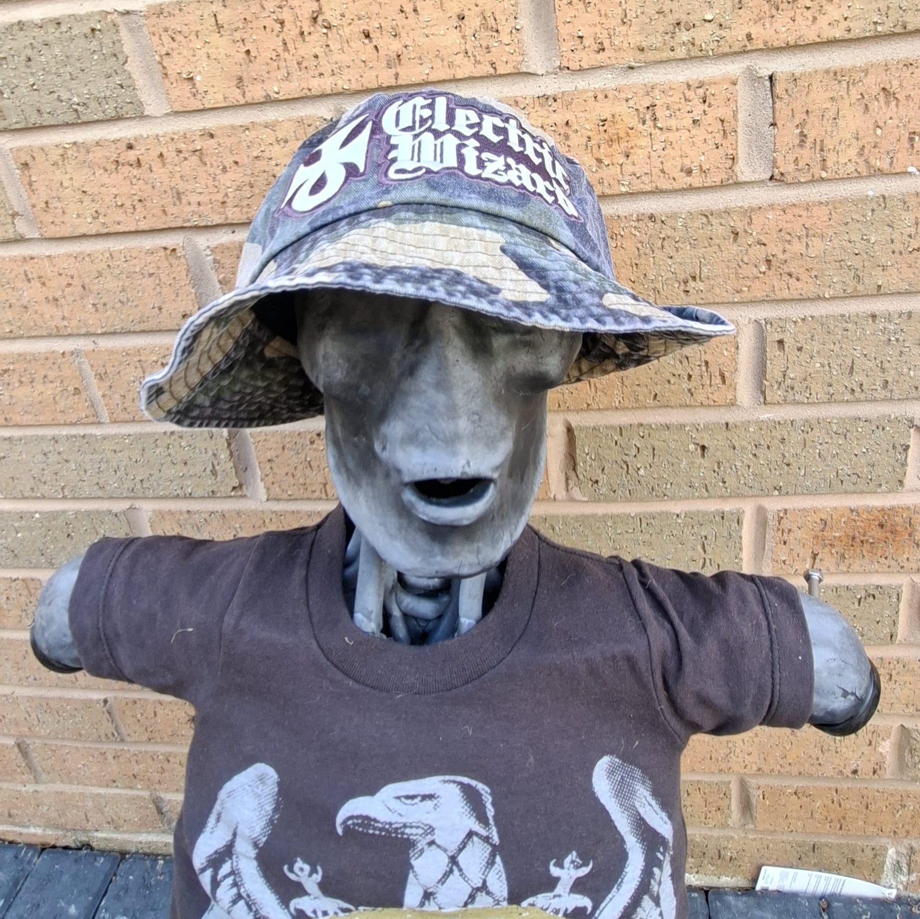 ELECTRIC WIZARD - (Glow in the Dark) Logo - GREEN CAMO BUCKET HAT