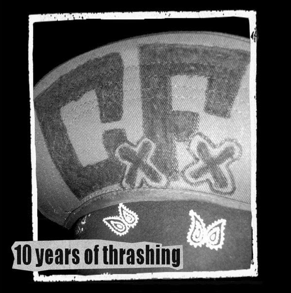 CRIPPLED FOX - 10 Years Of Thrashing (Green Ltd.170) 7"EP