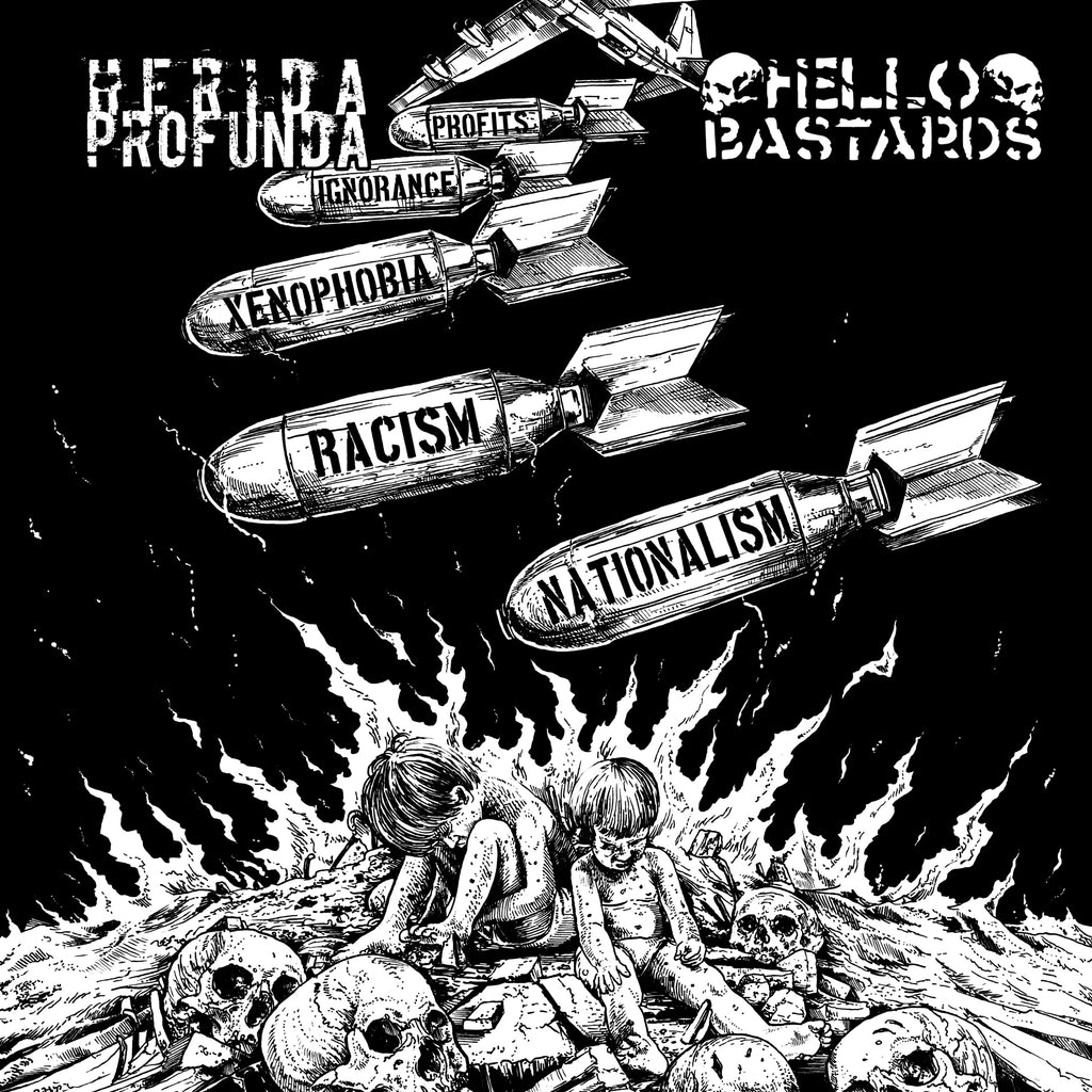 HERIDA PROFUNDA / HELLO BASTARDS 7"EP Split (USA press)
