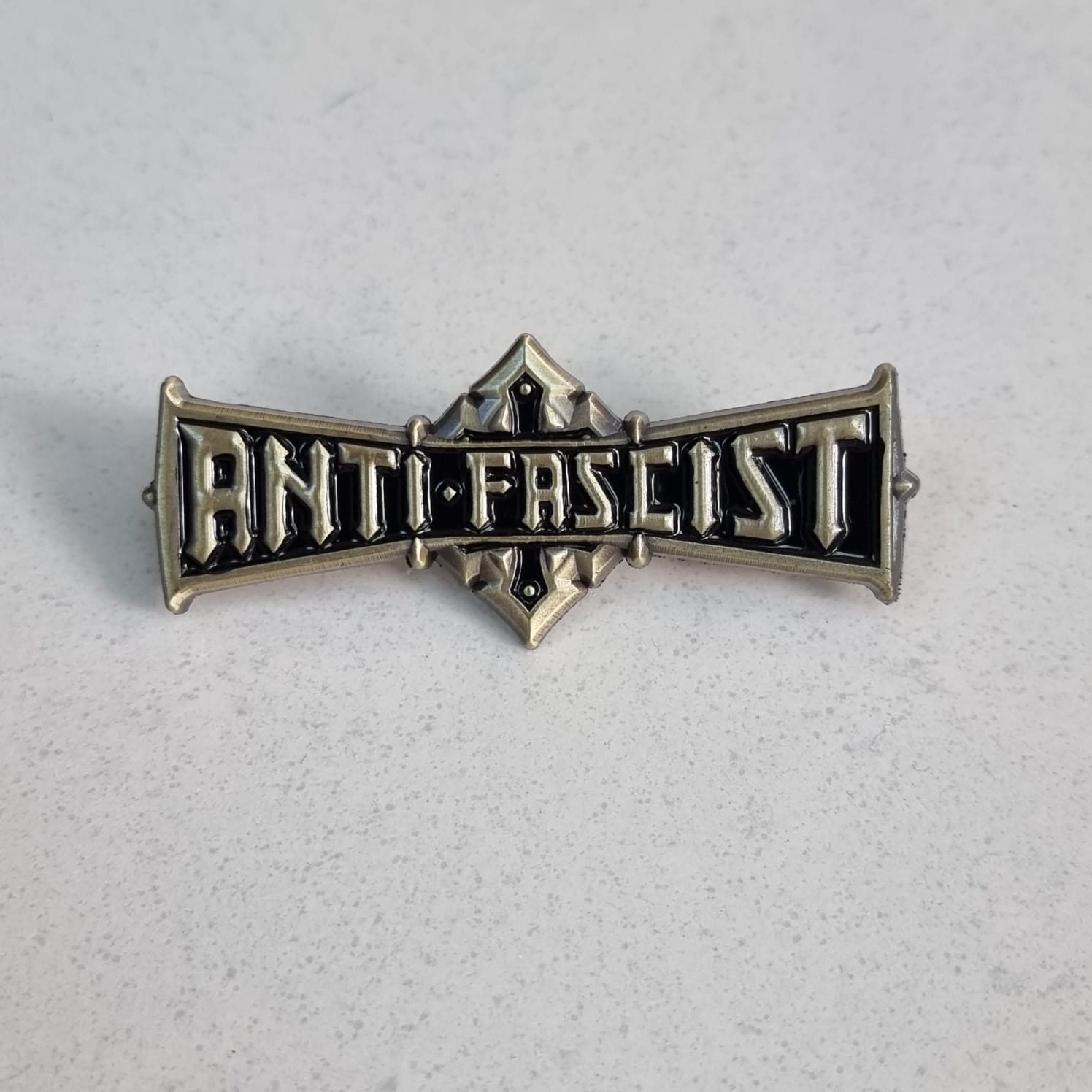 ANTI FASCIST - Bolt Thrower Logo Tribute - 3D Enamel Pin