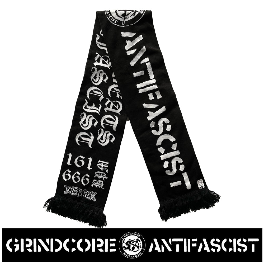 GRINDCORE ANTIFASCIST / ALWAYS BLASTBEATS ALWAYS ANTIFASCIST double-sided Scarf