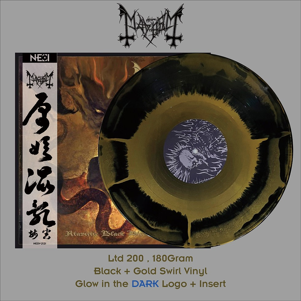 MAYHEM - Atavistic Black Disorder/Kommando (Black / Gold Swirl - China Edition Ltd 200) LP