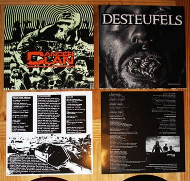CANCER CLAN / DESTEUFELS Split LP