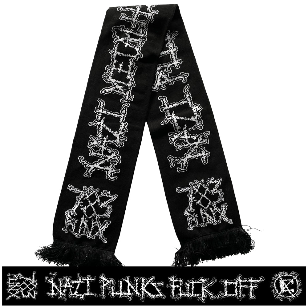 NAZI PUNKS FUCK OFF / NAZI METALHEADS FUCK OFF double-sided Scarf