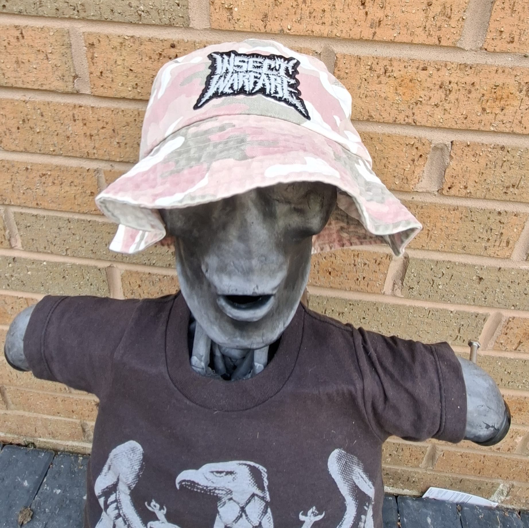 INSECT WARFARE - (Glow in the Dark) Logo - PINK CAMO BUCKET HAT