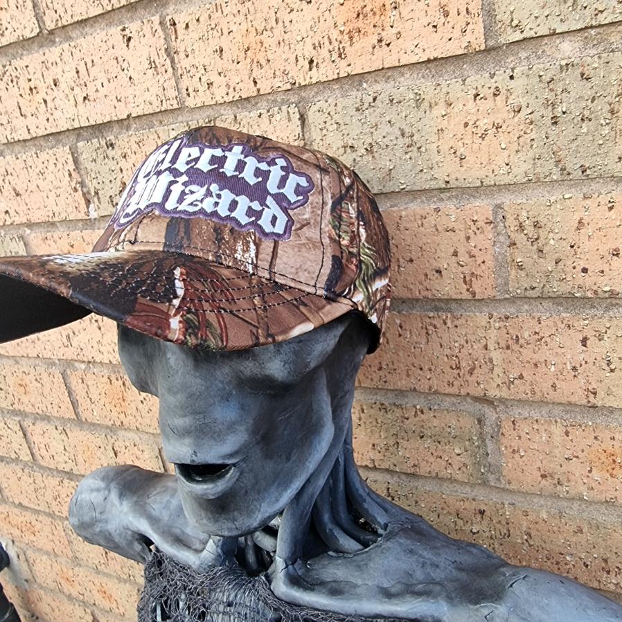ELECTRIC WIZARD - (Glow in the Dark) Logo LEAF CAMO BASEBALL CAP