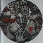 Desecration / Holocausto Canibal ‎– Intravisceral Necropsia 7" Pic Disc Split