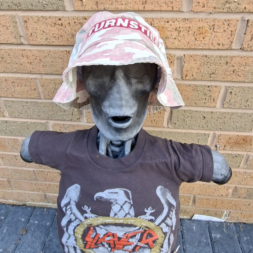 TURNSTILE - (Glow in the Dark) Logo - PINK CAMO BUCKET HAT