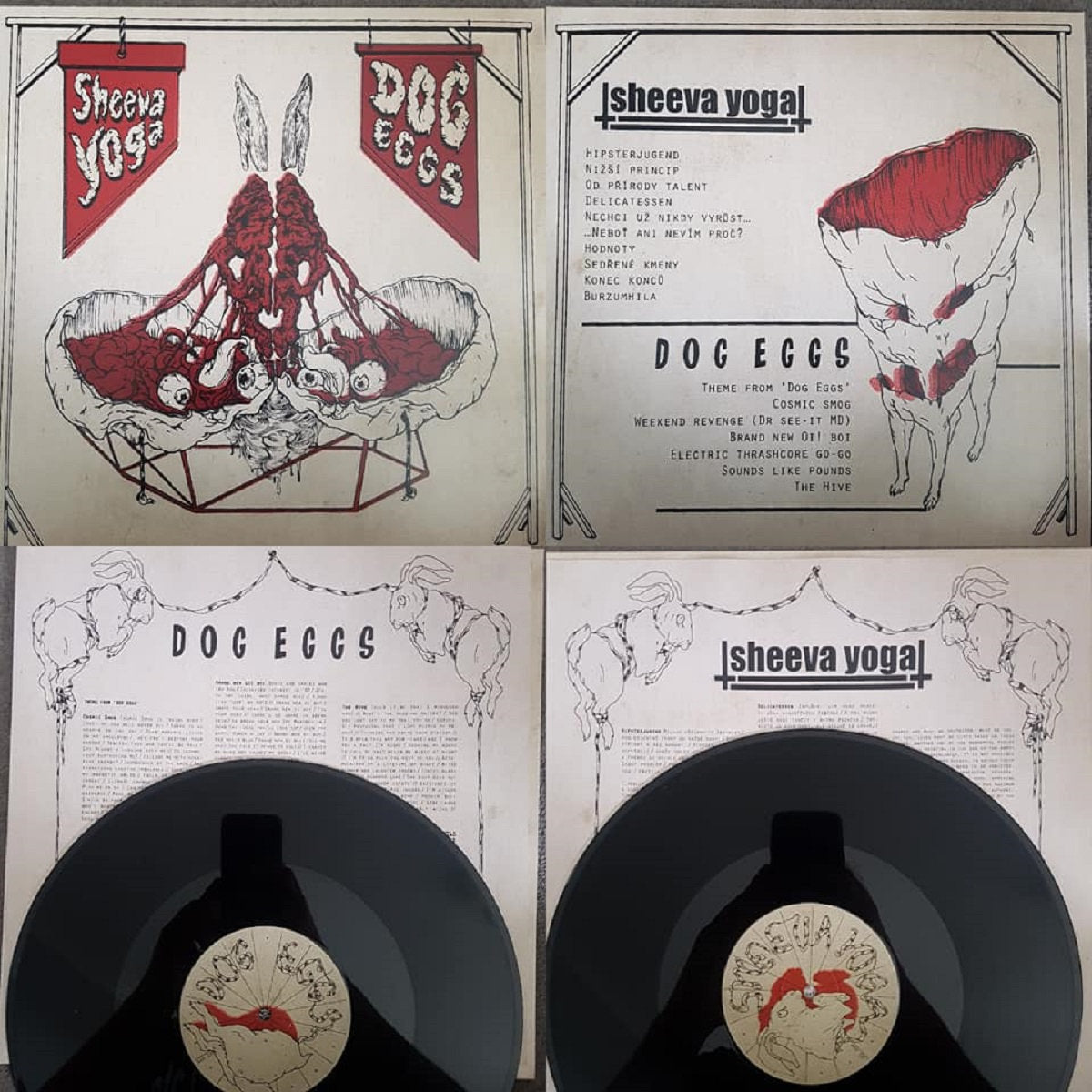 Sheeva Yoga / Dog Eggs - Split LP
